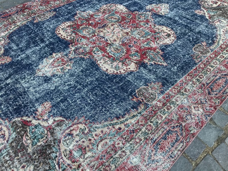 Turkish Vintage Rug, Handmade Wool Rug, Bohemian Large Rug, 5,8 x 9,1 ft gallery