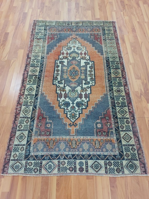 4.26x6.95 ft Anatolian Handmade Carpet Rug, Wool Kitchen Rug, Nature Bedroom Rug gallery