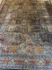 Very Fine Hand Knotted Hereke Silk Rug 9×12 ft. #1387a