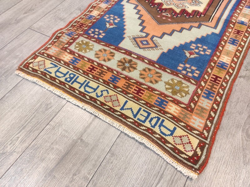 Natural Wool Area Carpet, 2.2 x 3.9 ft, Bath Rug, Rug For Entry, Handmade Rug gallery
