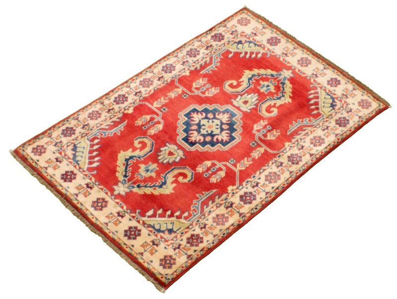 Vintage Hand-Knotted Area Rug 3'6" x 5'1" Traditional Oriental Wool Carpet gallery