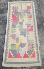 Vintage Traditional Handmade Beautiful Turkish Floor Rug Carpet 166×74 cm