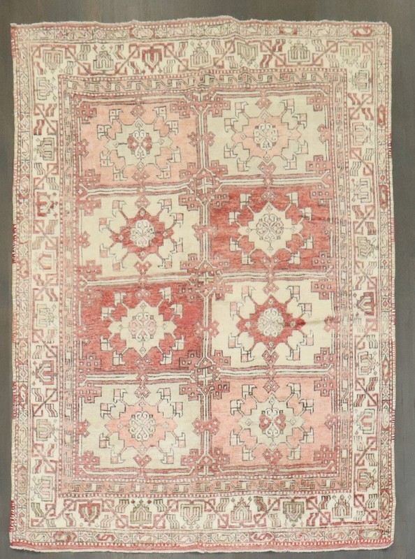 Antique Gorgeous Turkish Oushak Ushak Rug 6'x8' gallery