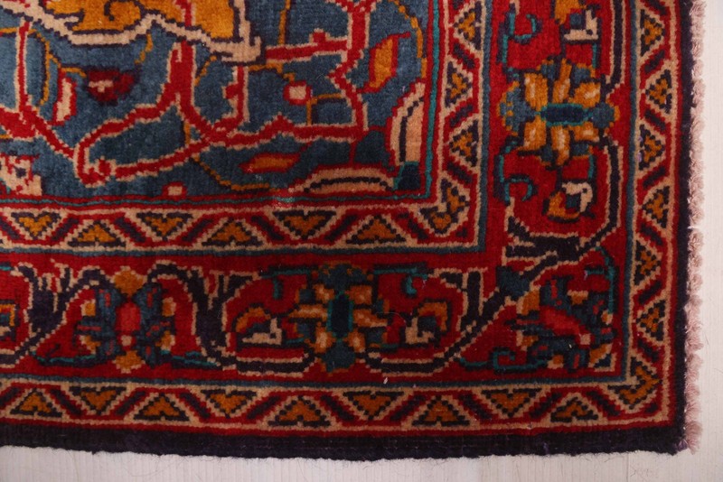 3'5" x 10'9" Vintage Hand-knotted Runner Rug Traditional Oriental Wool Carpet gallery