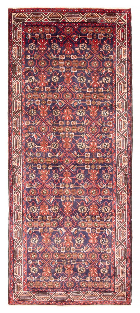 3'7" x 9'6" Vintage Hand-knotted Runner Rug Traditional Oriental Wool Carpet