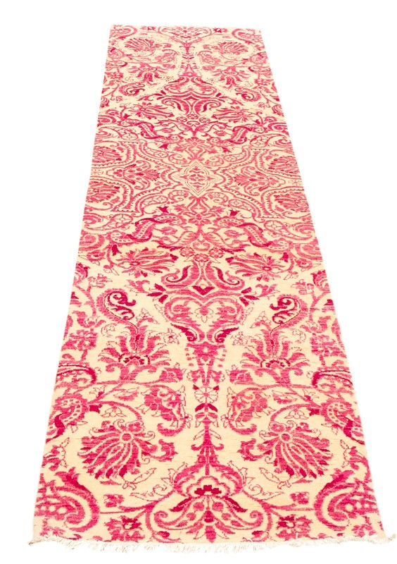 2'8" x 10'3" Vintage Hand-knotted Runner Rug Traditional Oriental Wool Carpet gallery