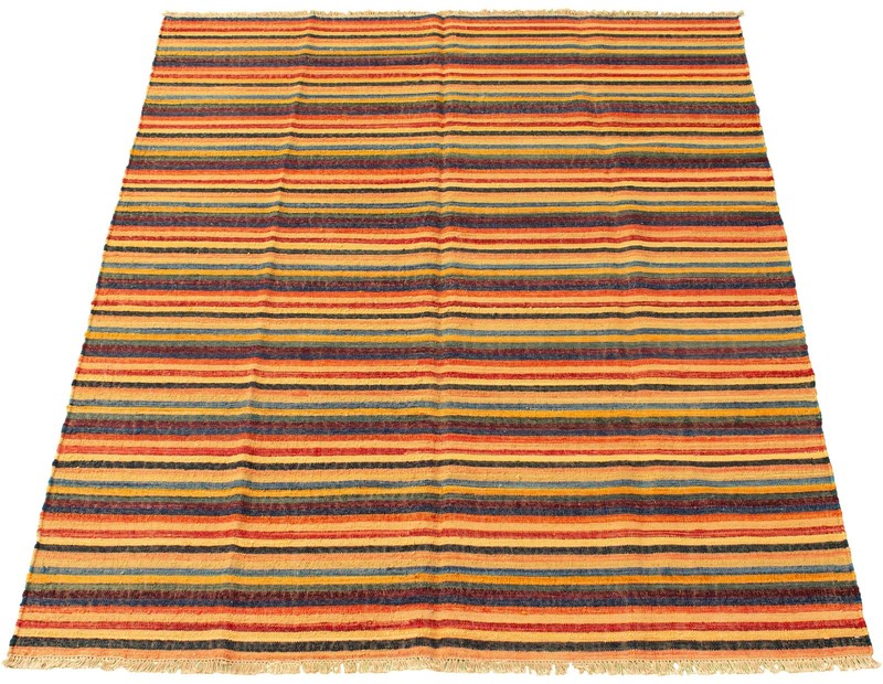 Vintage 5'11" x 7'3" Traditional Wool Hand Woven Oriental Area Rug gallery