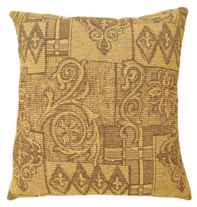 A Set of Vintage Floro-geometric Fabric Pillows with FREE SHIPPING! gallery