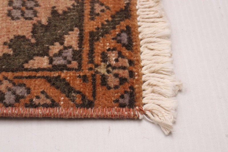 Vintage Hand-knotted Runner Rug 3'9" x 11'10" Traditional Oriental Wool Carpet gallery