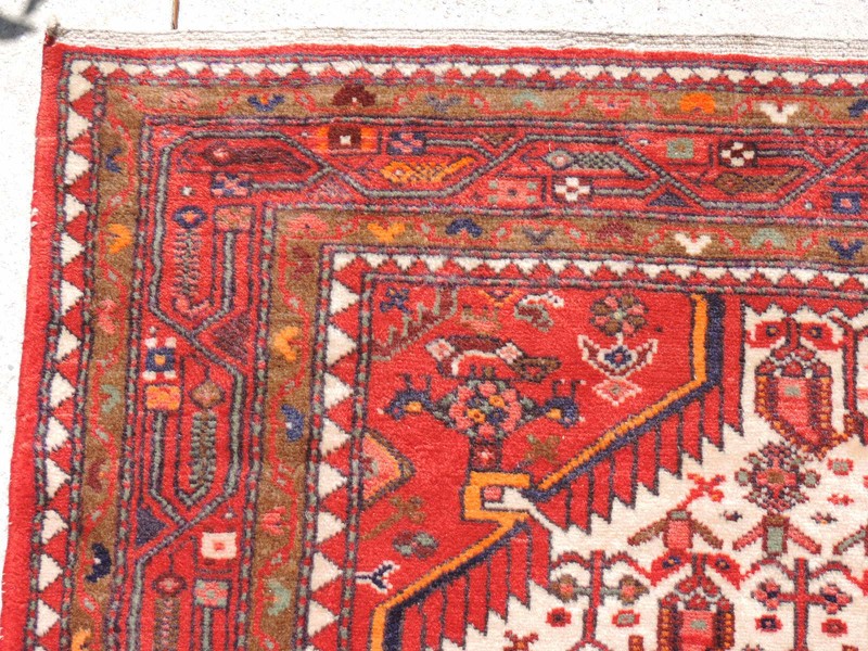 5x10ft. Vintage Hamedan Malayer Wool Runner gallery