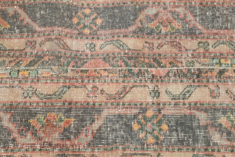 2x9 turkish runner rug, hand-knotted vintage oushak rug runner, boho decor, 165 gallery