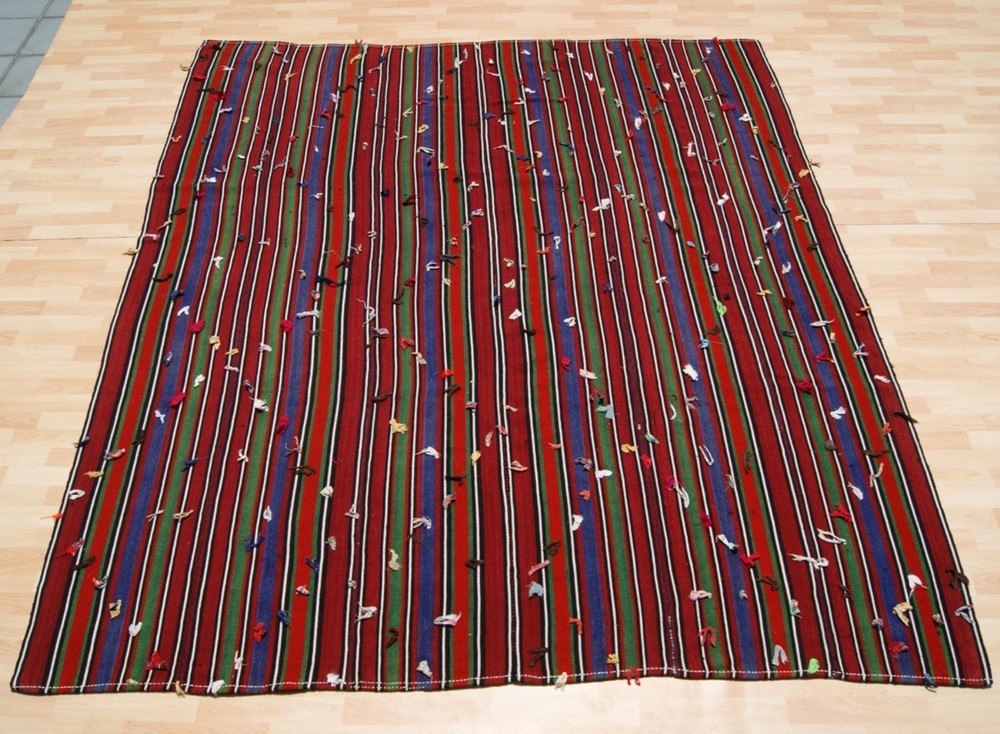 TURKISH KILIM WOOL HAND WOVEN RECTANGLE MULTI COLORED KELIM 30+ AREA RUGS 8X9ft
