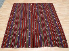 TURKISH KILIM WOOL HAND WOVEN RECTANGLE MULTI COLORED KELIM 30+ AREA RUGS 8X9ft