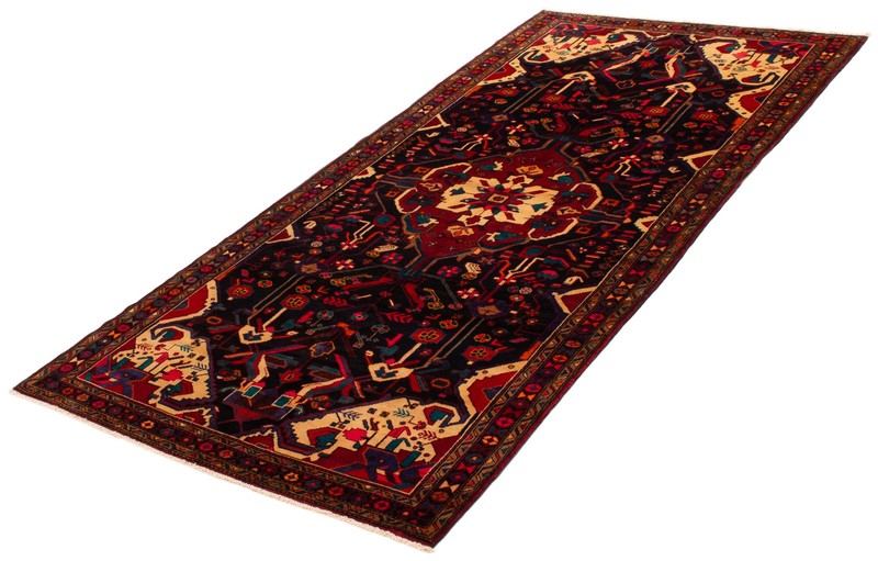 Vintage Hand-Knotted Carpet 5'1" x 10'8" Traditional Oriental Wool Area Rug gallery