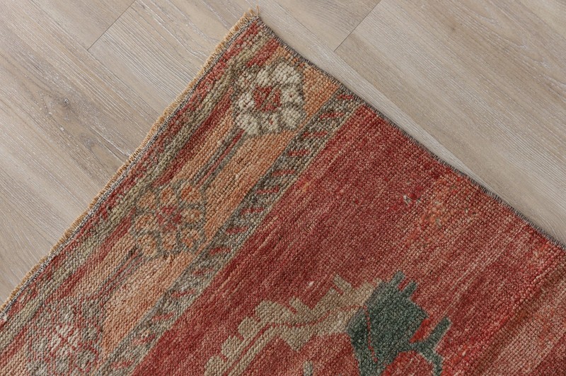 2x12 Vintage Oushak Runner Rug, Hand Knotted Wool Hallway Rug,Boho Runner, gallery