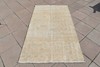 Vintage Primitive Oushak Rug 3'9'' x 6'6'' ft Anatolian Wool Rug, Bohemian Rug gallery