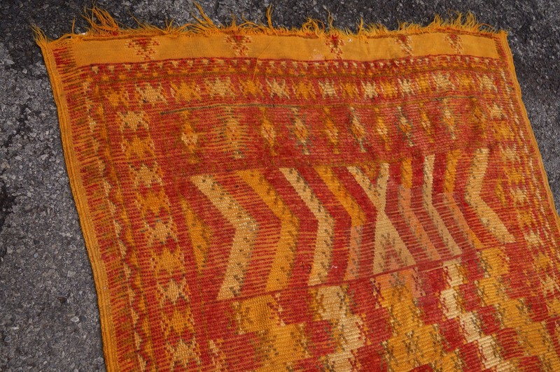 3X11FT Antique Amazing handmade Moroccan Beautiful colorful Runner! circa 1920 gallery