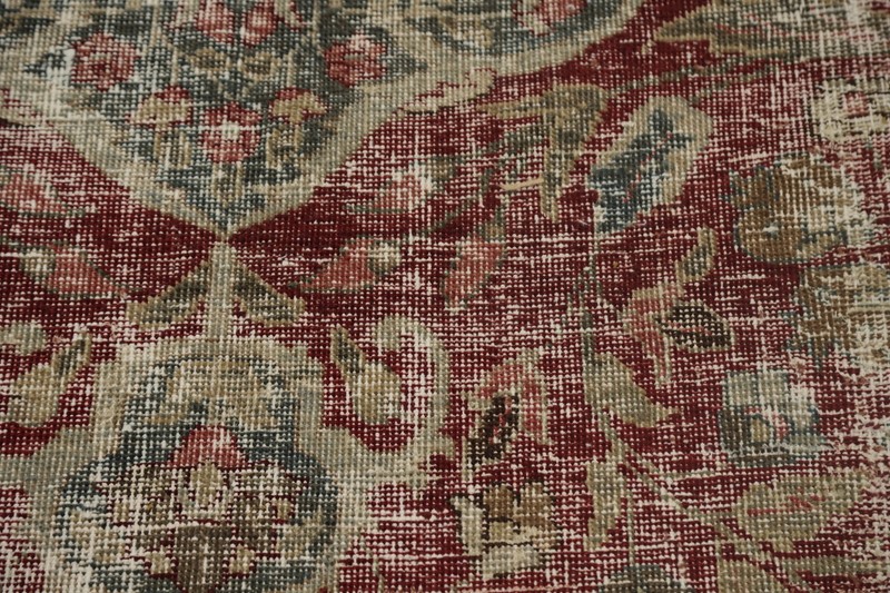 Distressed Antique Vegetable Dye Traditional Area Rug 9x12 ft Hand-knotted Wool gallery