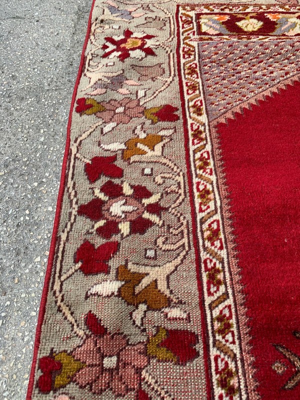 3'2'' x 5'1'' Vintage Natural Rug Village Rug Handmade Carpet.SKU:KR1120 gallery