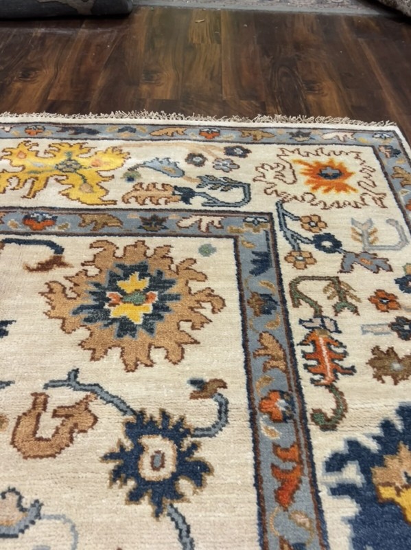 Genuine Hand Knotted Turkish Oushak Heriz Geometric Area Rug Carpet 9’2x11’9”,65 gallery