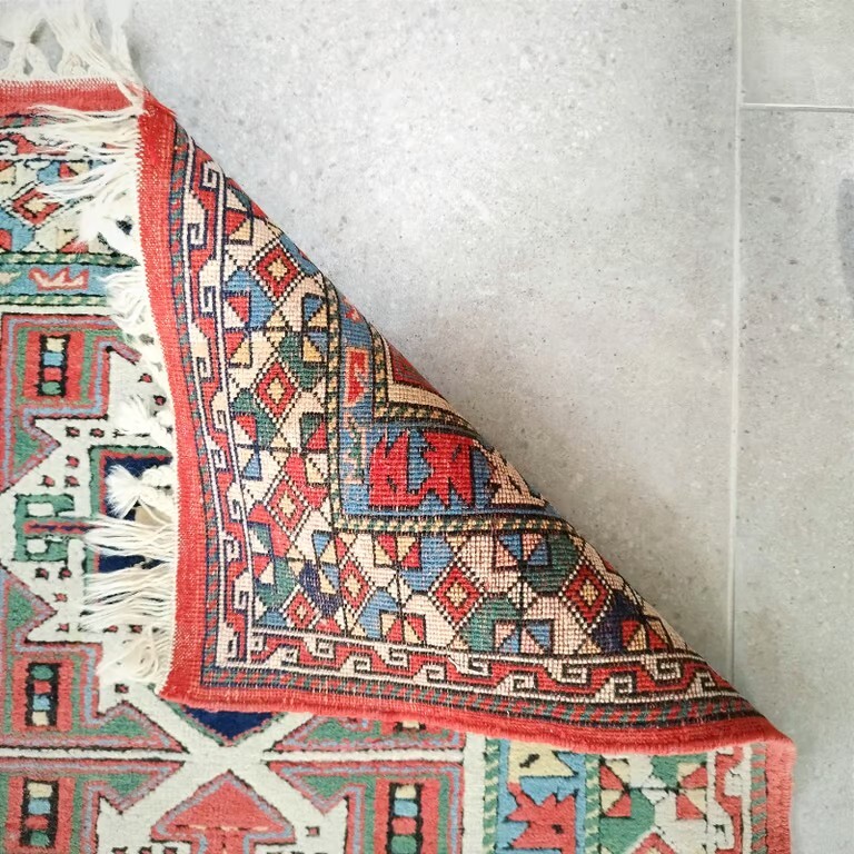 Hand woven Turkish Eastern Kayam pure wool carpet runner. 80x318cm gallery