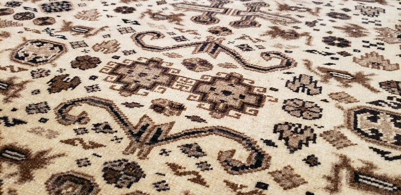 Exquisite Late 1930's Antique Wool Pile Hereke Area Rug 8x11ft gallery