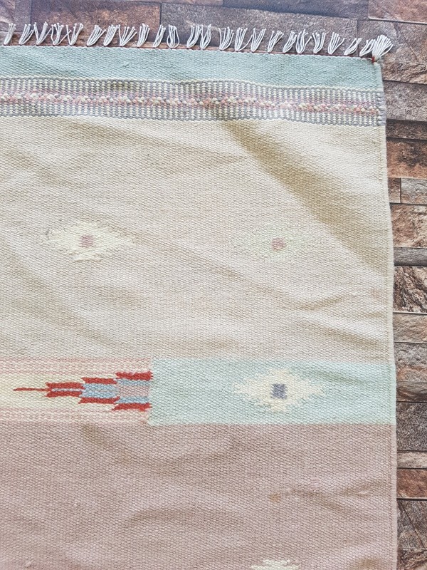 Vintage Handmade Traditional Floral Kilim Floor Rug Carpet 167x113 cm gallery