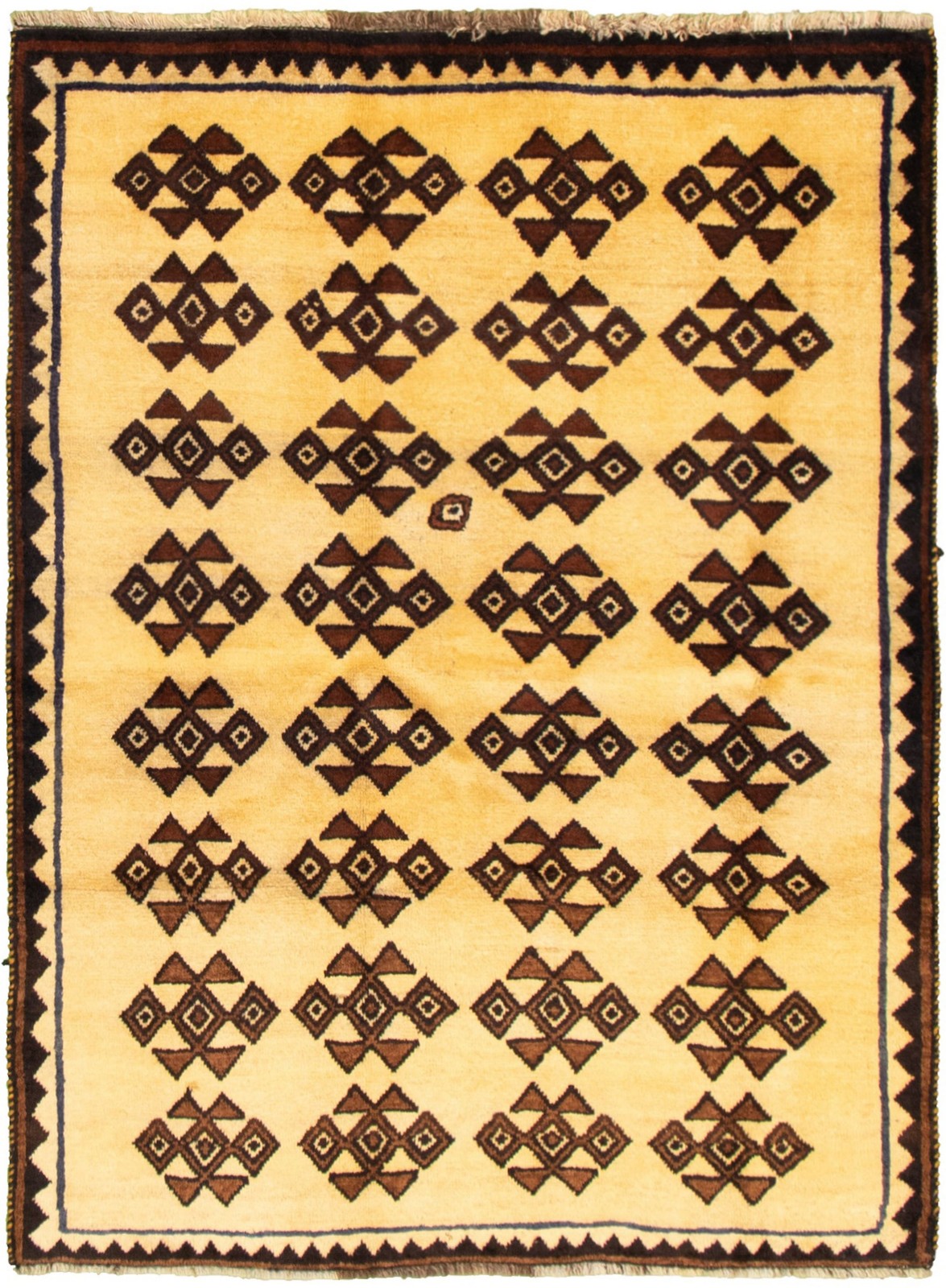 Traditional Vintage Hand-Knotted Area Rug 4'4" x 5'8" Oriental Wool Carpet gallery