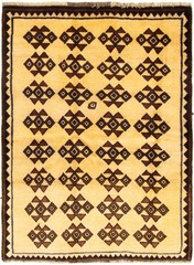 Traditional Vintage Hand-Knotted Area Rug 4’4″ x 5’8″ Oriental Wool Carpet