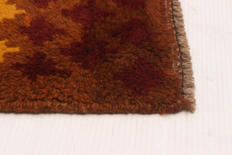 Vintage Brown Traditional 6'9" x 9'8" Hand-Knotted Oriental Wool Area Rug gallery