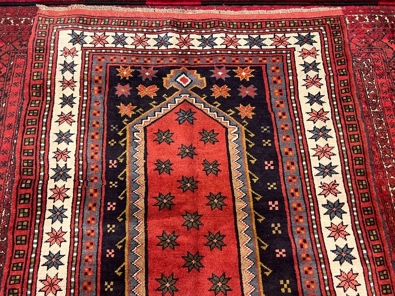 COLLECTORS' ITEM Antique Star Kazak Tribal Natural Vegetable DyeCarpet gallery