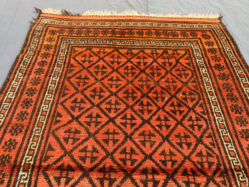 Vintage Afghan Hand-Knotted Tribal Wool Rug – 4' x 6'5 ft, Soft and Durable Rug gallery