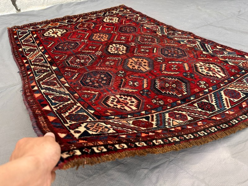115 x 165 cm COLLECTORS' ITEM Antique Stunning Vase Tribal Shirvan Caucasian Rug gallery