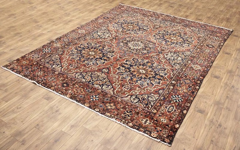 Semi-Antique Handmade Oriental Floral Rug 10x12 Ft Classic Dining Room Carpet gallery