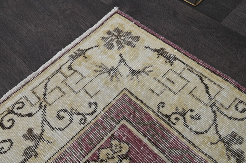 Oushak 7x10,Turkish Rug,vintage,anatolian,PURPLE,kilim,Bohemian,handmade,wool gallery