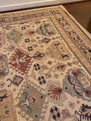 Hand tufted Vintage Rug | 5.5ft by 8ft