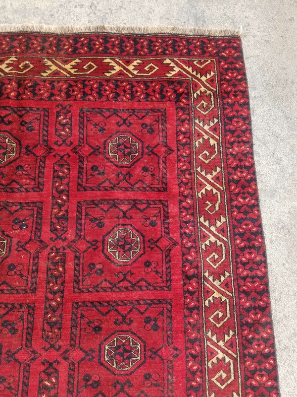 Vintage Hand Made Traditional Oriental Wool Maroon Carpet Rug 249x157cm gallery