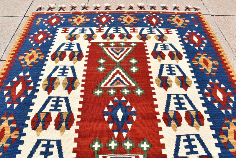 Turkish Rug 44'' x 61'' Anatolian Konia Rug Organic Wool Rug Home Decor Area Rug gallery