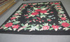 VINTAGE FLORAL BESSARABIAN KILIM RUG 7'6 X 9' HAND WOVEN WOOL EUROPEAN SHABBY gallery