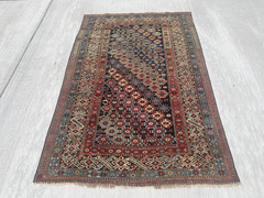 ANTIQUE 19th CENTURY TRIBAL CAUCASIAN CH CHI ORIENTAL RUG SIZE 4′ 2x 6’1