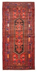 Vintage Hand-knotted Runner Rug 3’10” x 8’4″ Traditional Oriental Wool Carpet