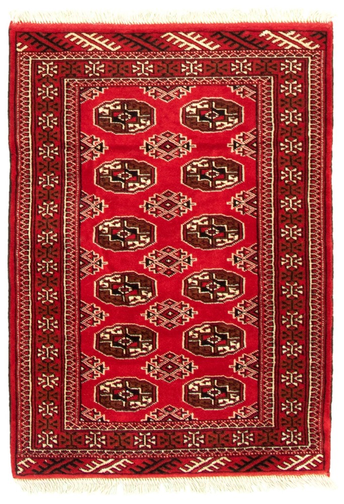 Traditional Vintage Hand-Knotted Area Rug 3'5" x 4'9" Oriental Wool Carpet