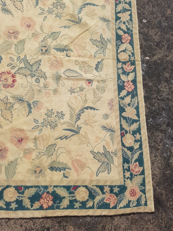 Vintage Hand Woven Traditional Kashmiri Multicolor Kilim Rug Carpet 160x122 cm gallery