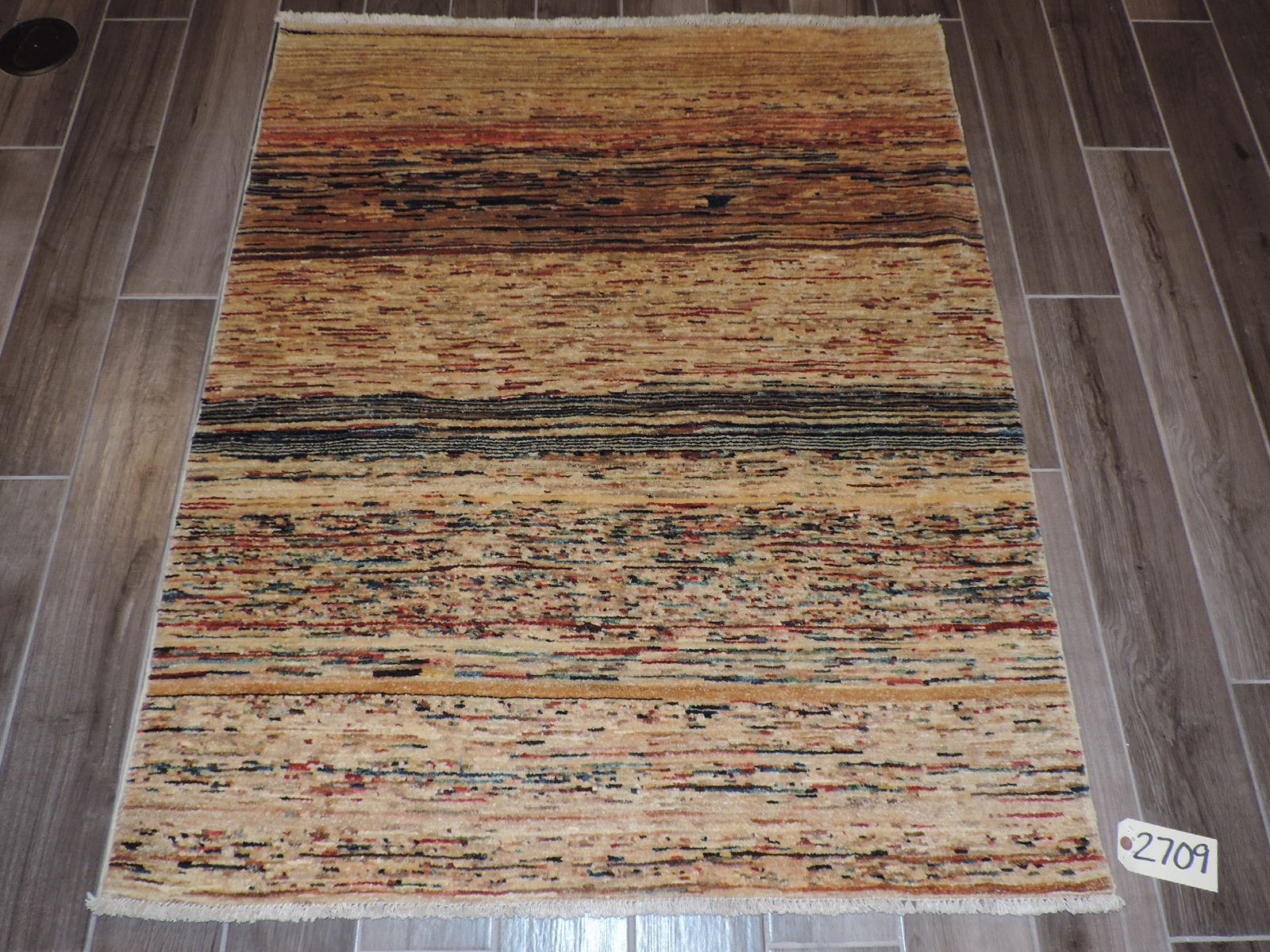4x5ft. Handmade Afghan Zigler Chobi Wool Rug gallery