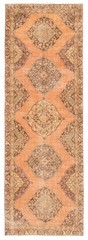 Vintage Hand-Knotted Carpet 4’4″ x 12’8″ Traditional Oriental Wool Area Rug