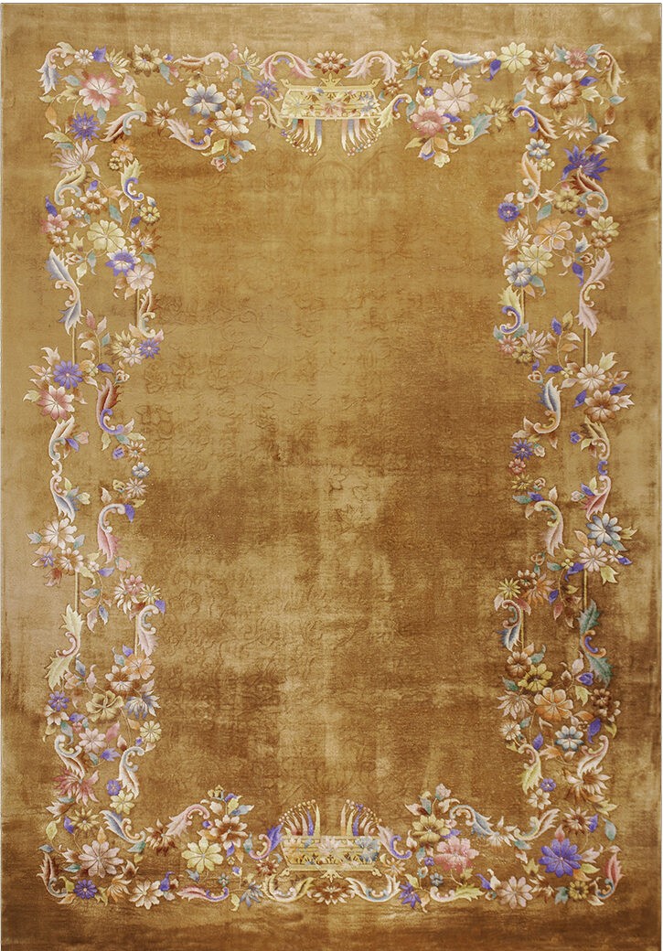 12X18 Antique Chinese Art Deco Wool Area Rug 1935 gallery