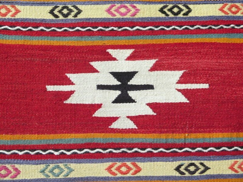 Runner Rug, Hallway Rug, Turkish Runner, Kitchen Rugs, Stairs Kilim Rug 25"x98" gallery