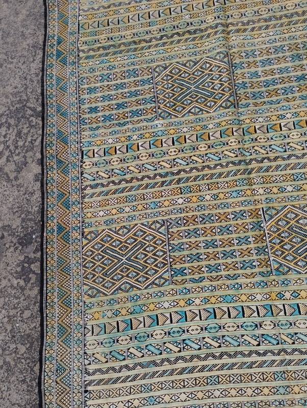 Vintage Handmade Moroccan Berber Traditional Wool Kilim Rug 271x151 cm gallery