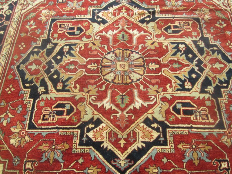 9 x 12 FINE SERAPI DESIGN ORIENTAL ROOM SIZE RUG EXCELLENT CONDITION # 124 gallery