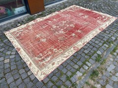 Oushak rug,Large rug,Handmade rug,Wool rug,Bohemain large rug 6,4 x 10,4 ft